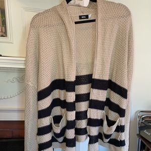 BDG Beige cardigan with black stripes